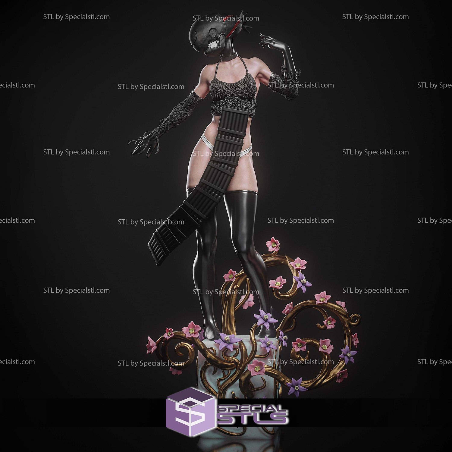 Reze Bombgirl Form STL Files 3D Model — view 2