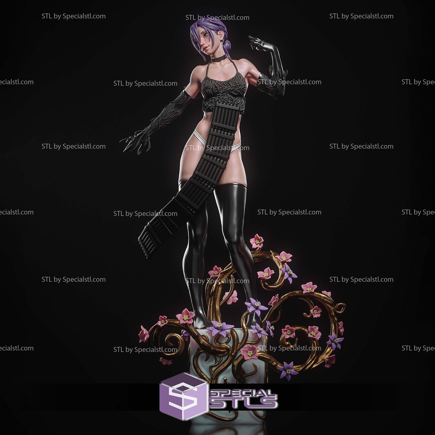 Reze Bombgirl Form STL Files 3D Model — view 3