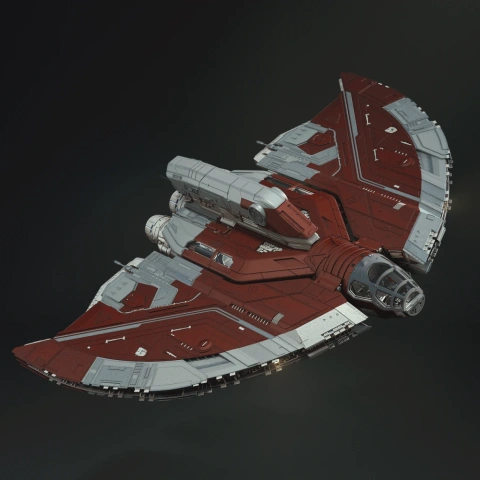 Ahsoka Tano\u0027s T-6 Jedi Shuttle 3D Printer Files | Assembly + Action STL Model