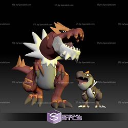 Pokemon STL Collection Tyrunt Tyrantrum 3D Model