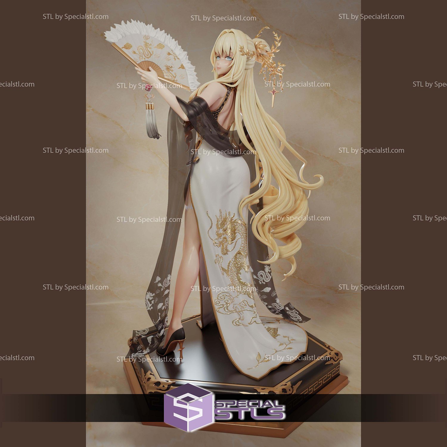 Nikke Crown Glorious Flower 250mm STL Files 3D Model — view 5