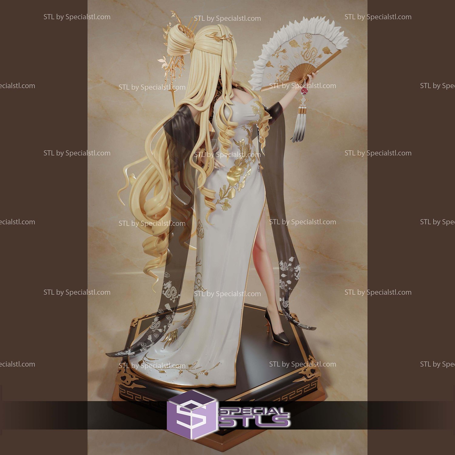 Nikke Crown Glorious Flower 250mm STL Files 3D Model — view 6