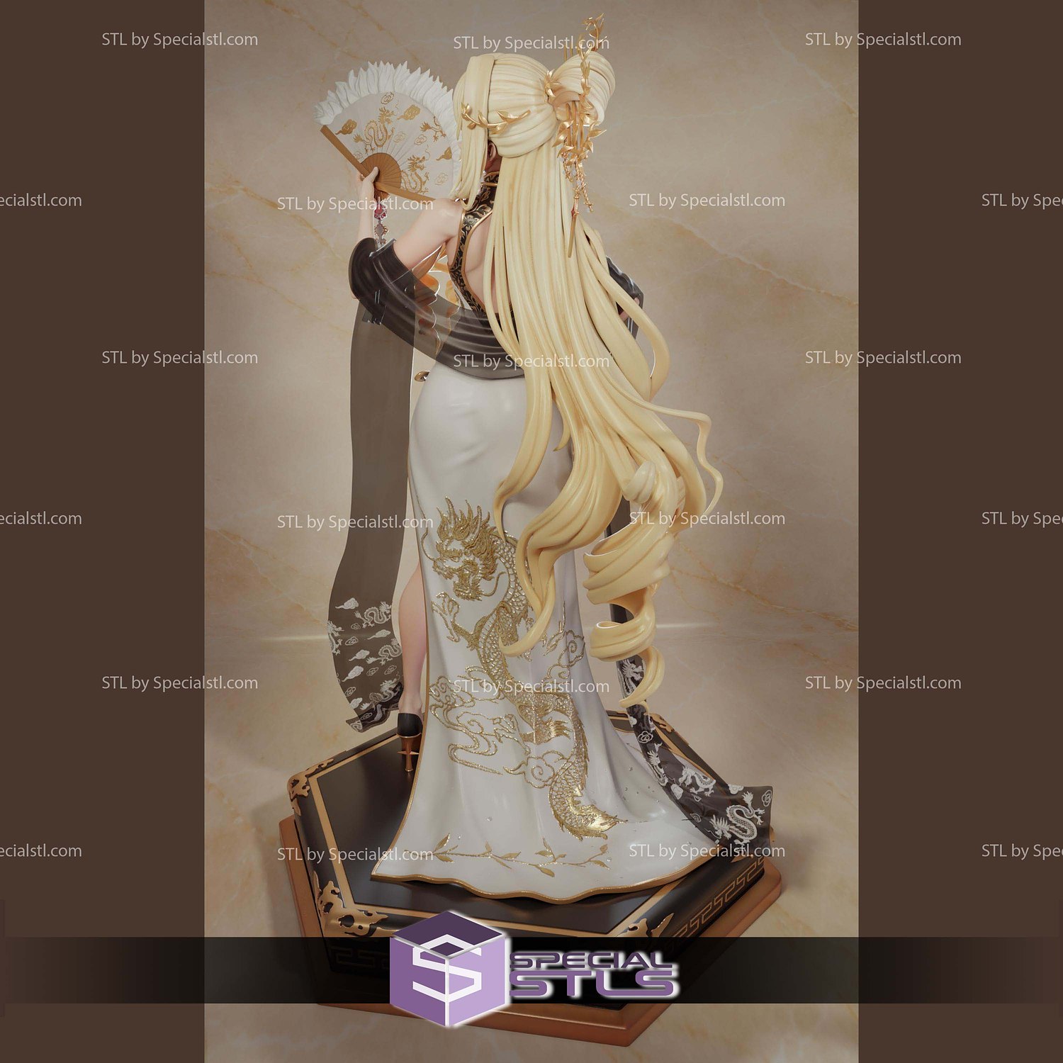 Nikke Crown Glorious Flower 250mm STL Files 3D Model — view 7