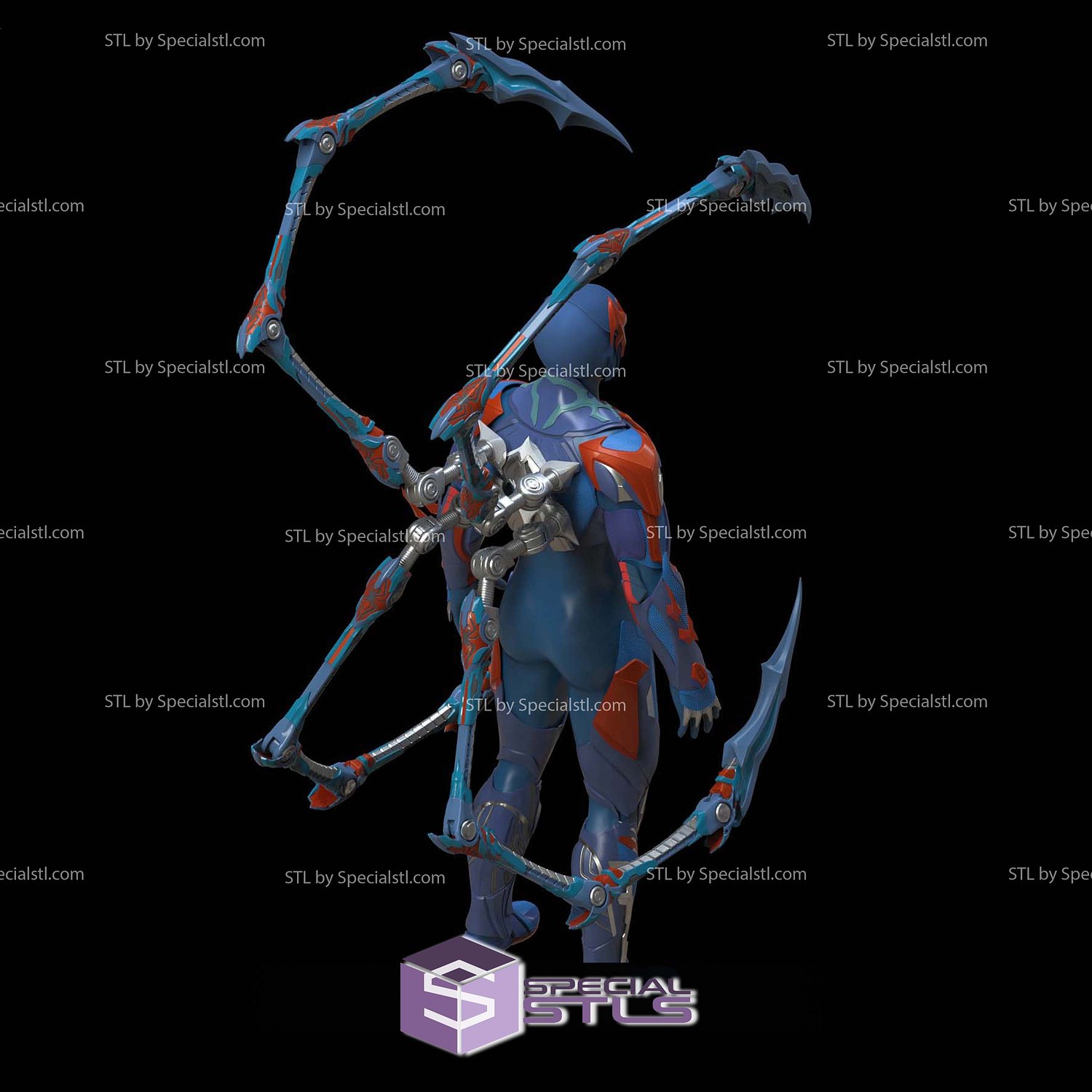 Cosplay STL Files Spiderman 2099 Suit V2 3D Model — view 2