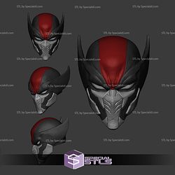 Custom Figure Head STL Collection - Wolverine Ultimate Mask 3D Model