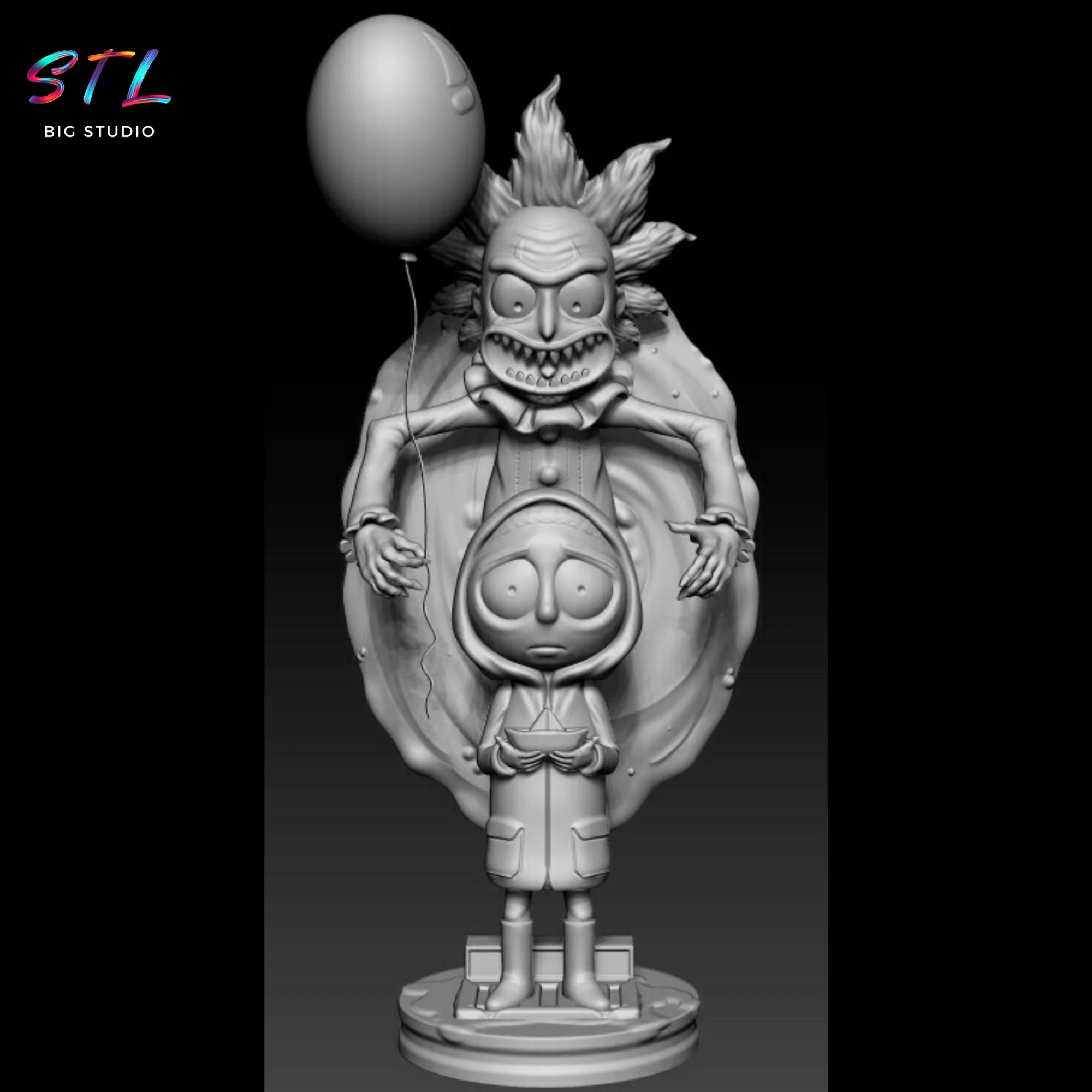 Rick and Morty STL It Version | 3D Printable Model Model — view 2