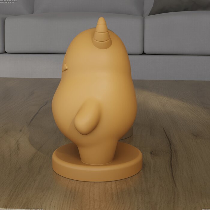 Cute Little Monster 3D Model STL File for 3D Printing Model — view 3