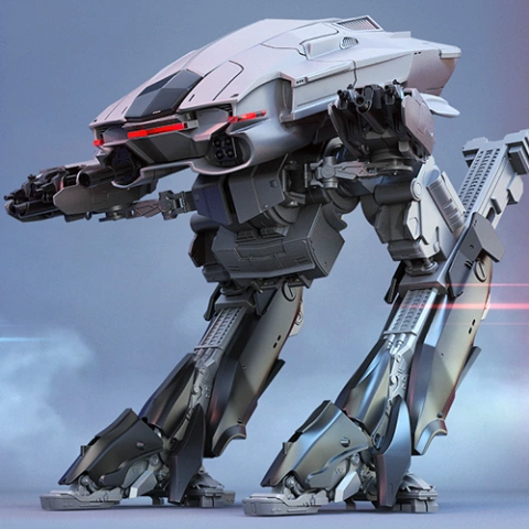 ED-209 (2014) 3D Printing Model | Assembly + Action STL Model