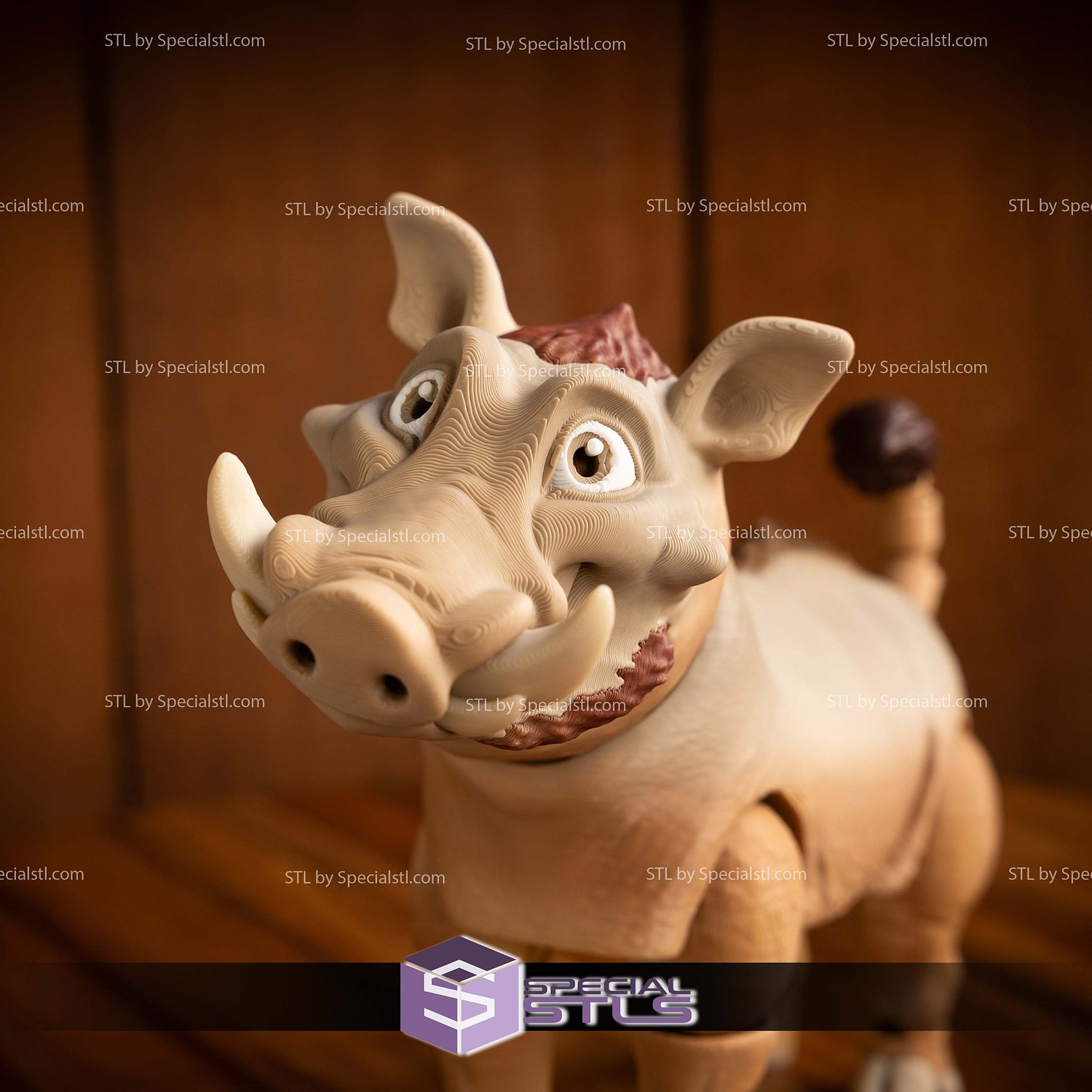 Basic STL Collection Articulated Warthog 3D Model — view 5