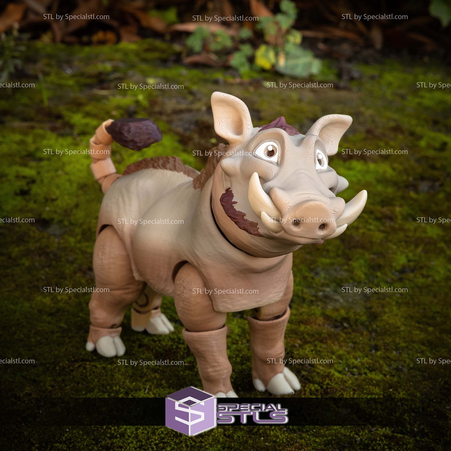 Basic STL Collection Articulated Warthog 3D Model — view 6