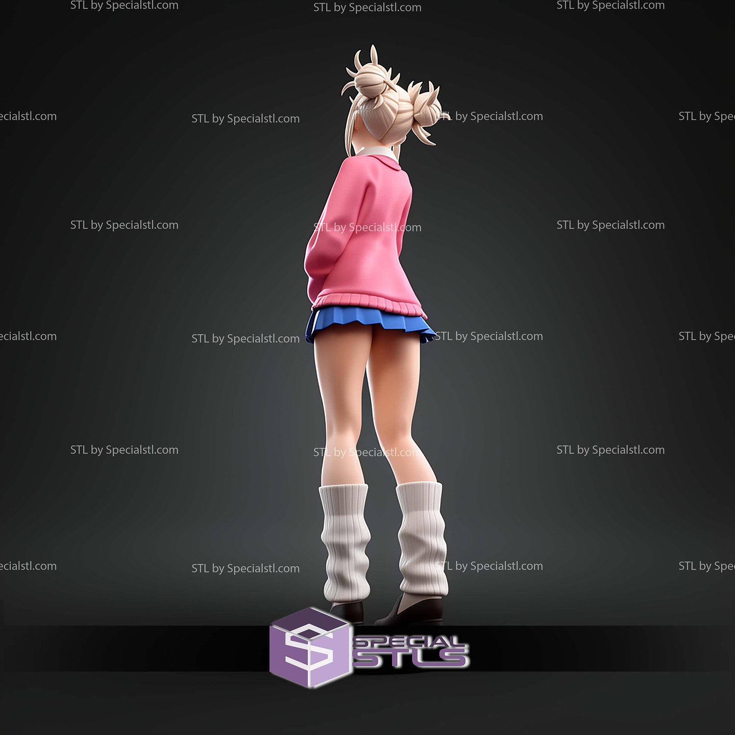 Himiko Toga School Girl STL Files 3D Model — view 4