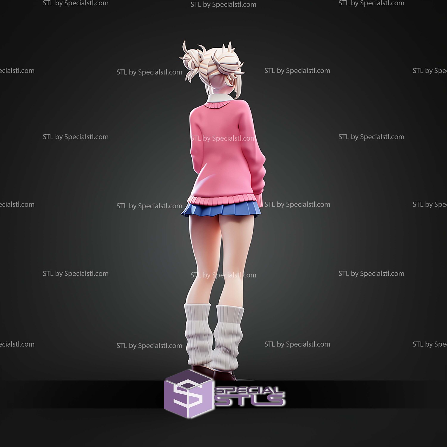 Himiko Toga School Girl STL Files 3D Model — view 5