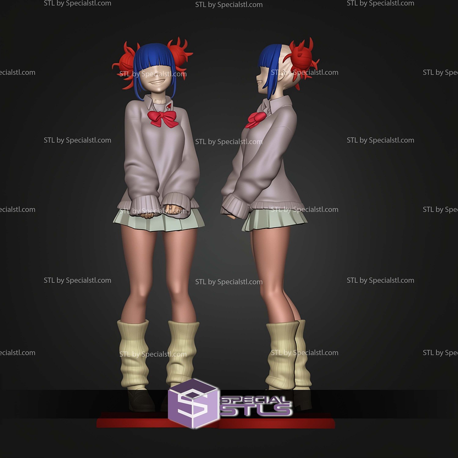 Himiko Toga School Girl STL Files 3D Model — view 6