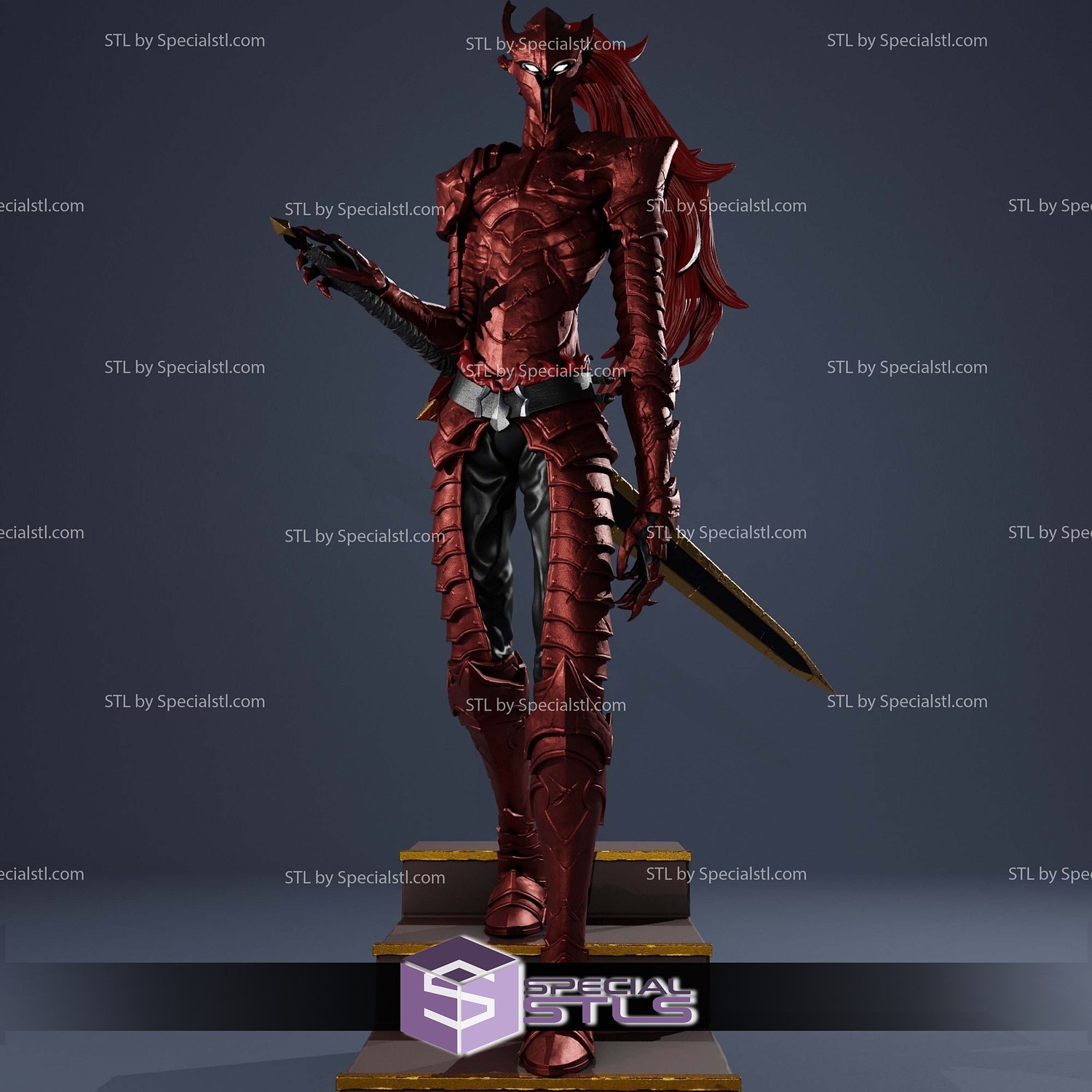 Igris Solo Leveling 3D Printer Files STL Model — view 2