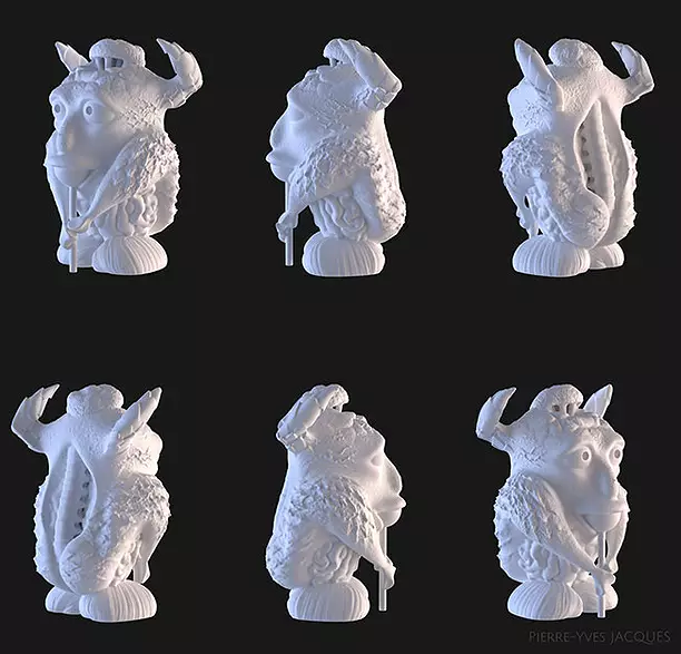 Stuffed Gargoyle 3D STL Model