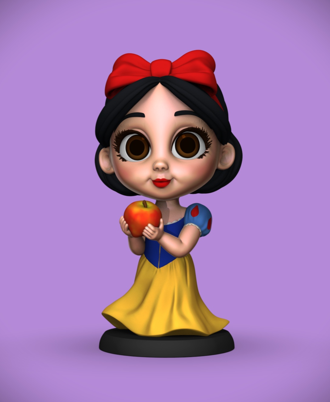 Snow White -"Fairytale Tots" 3D STL Model