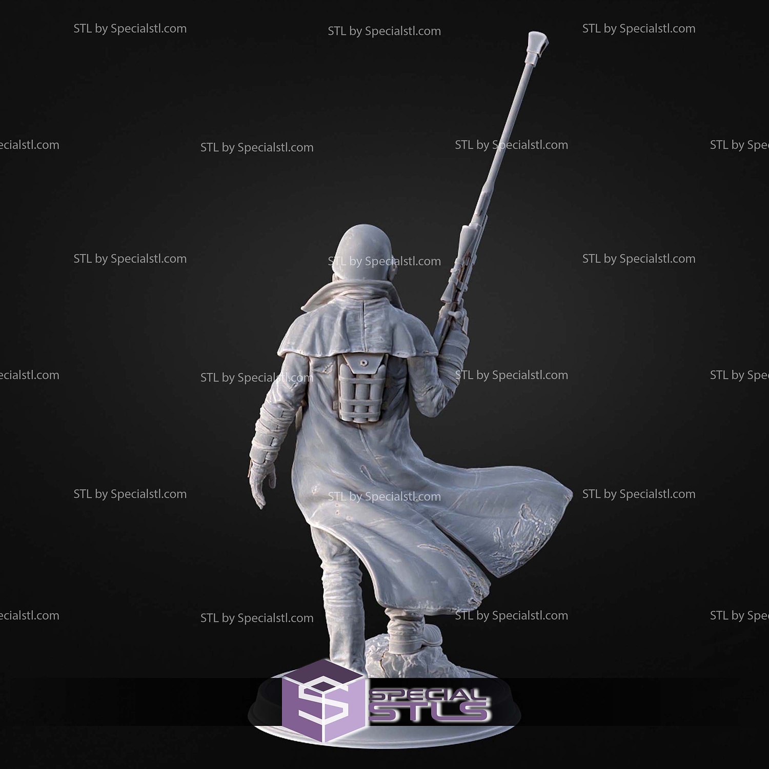 NCR Ranger Pose 1 3D Printer Files STL Model — view 4