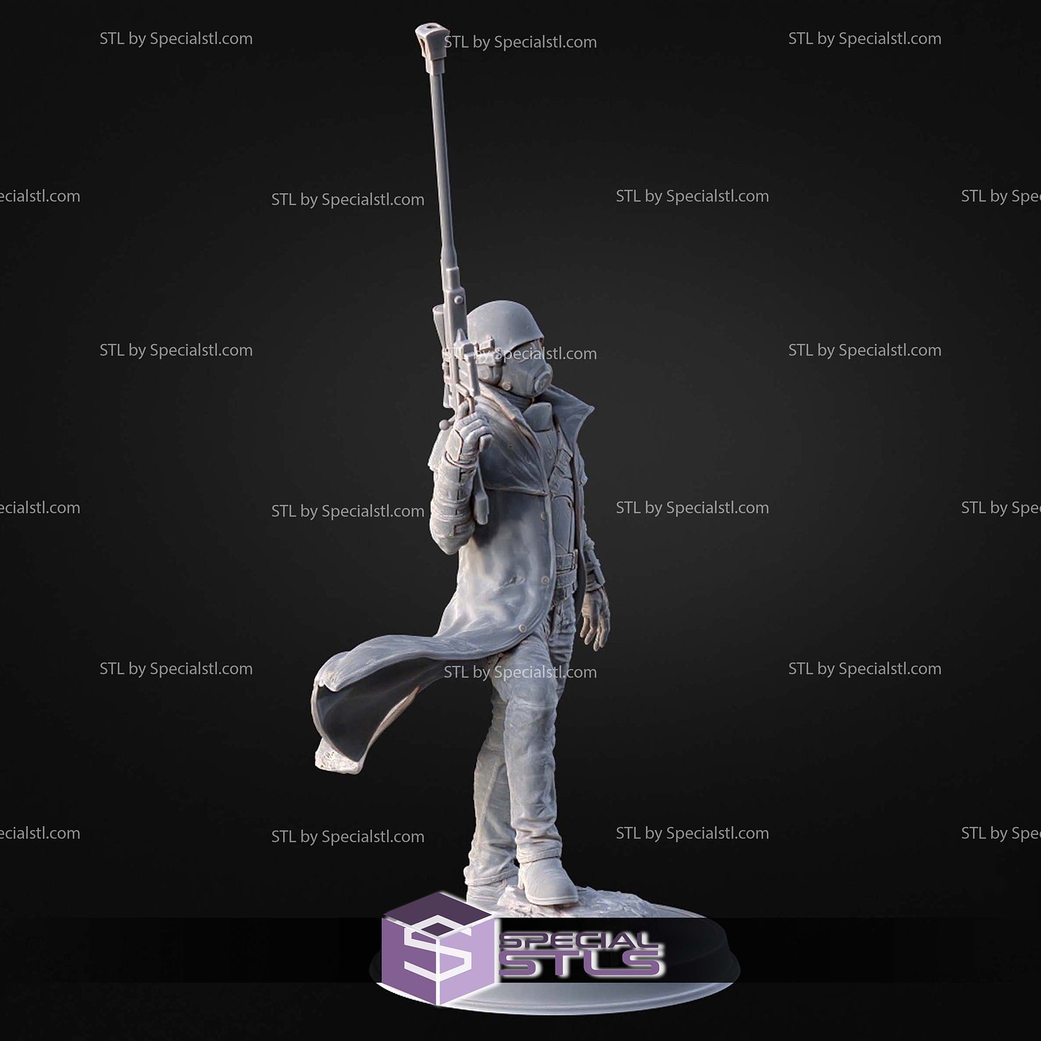 NCR Ranger Pose 1 3D Printer Files STL Model — view 5