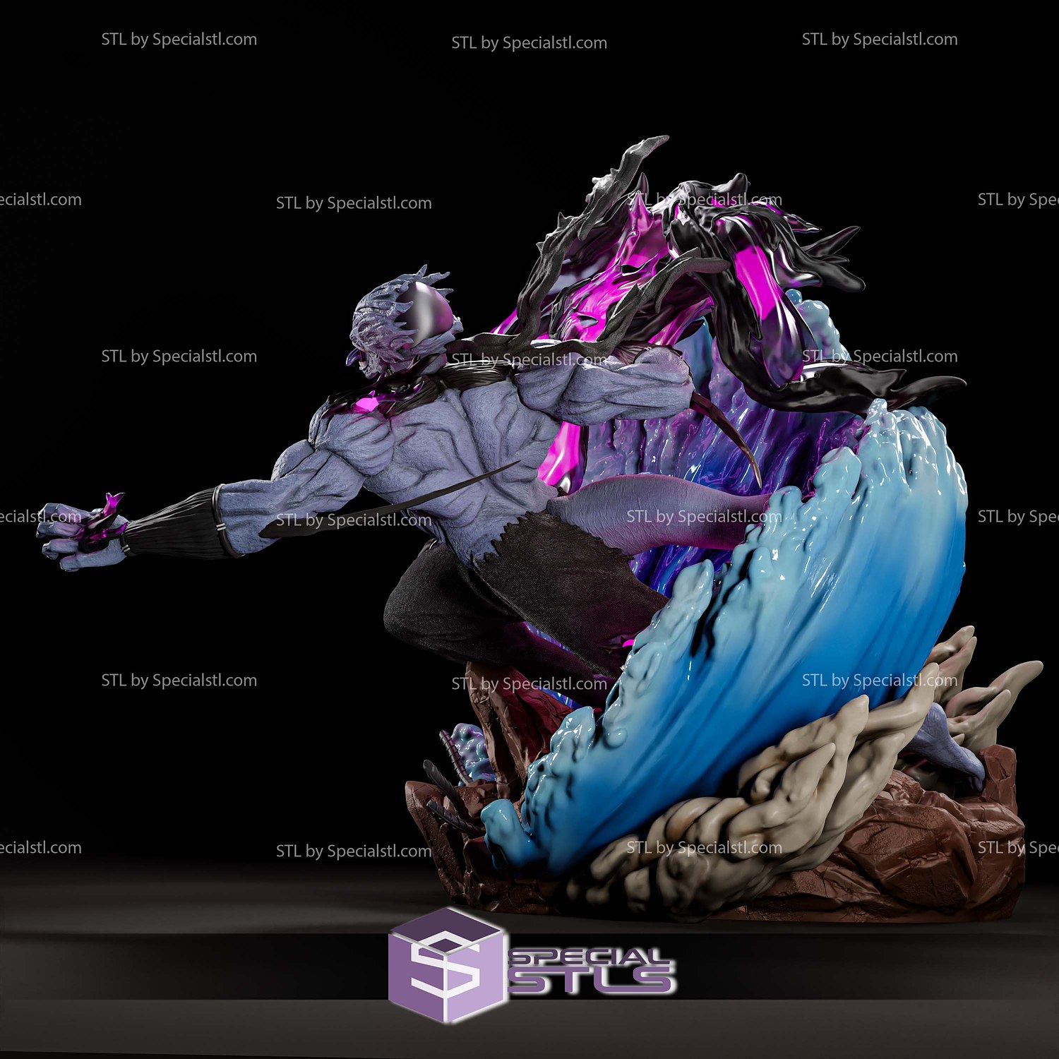 Mahito Jujutsu Kaisen Diorama 3D Printer Files STL Model — view 5