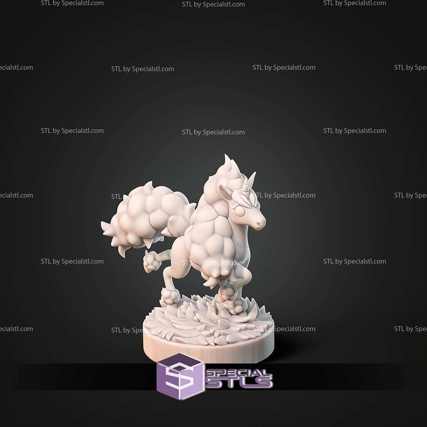 Kaiju Pokemon Galar Rapidash STL Files 3D Model — view 2