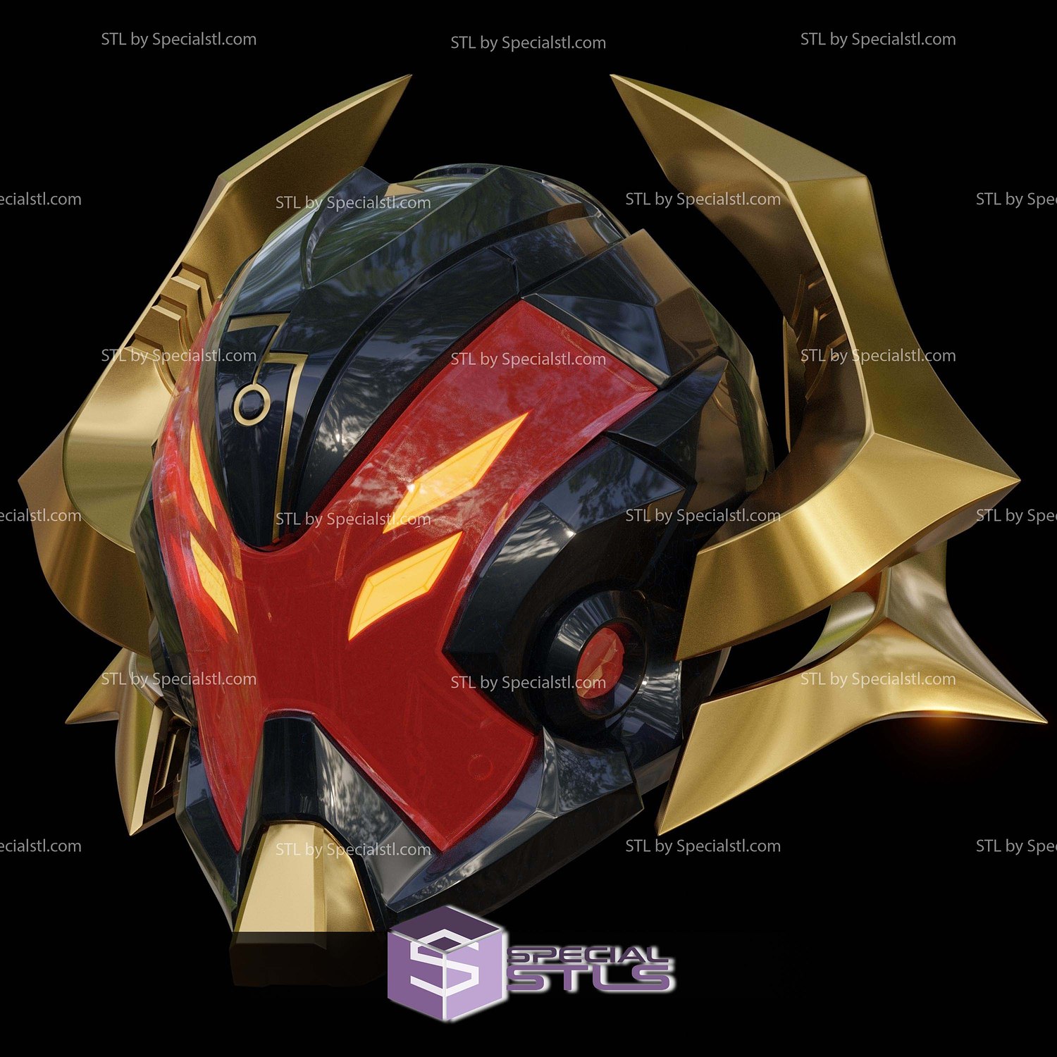 Cosplay STL Files X Tron Helmet Marvel Rivals 3D Model — view 2