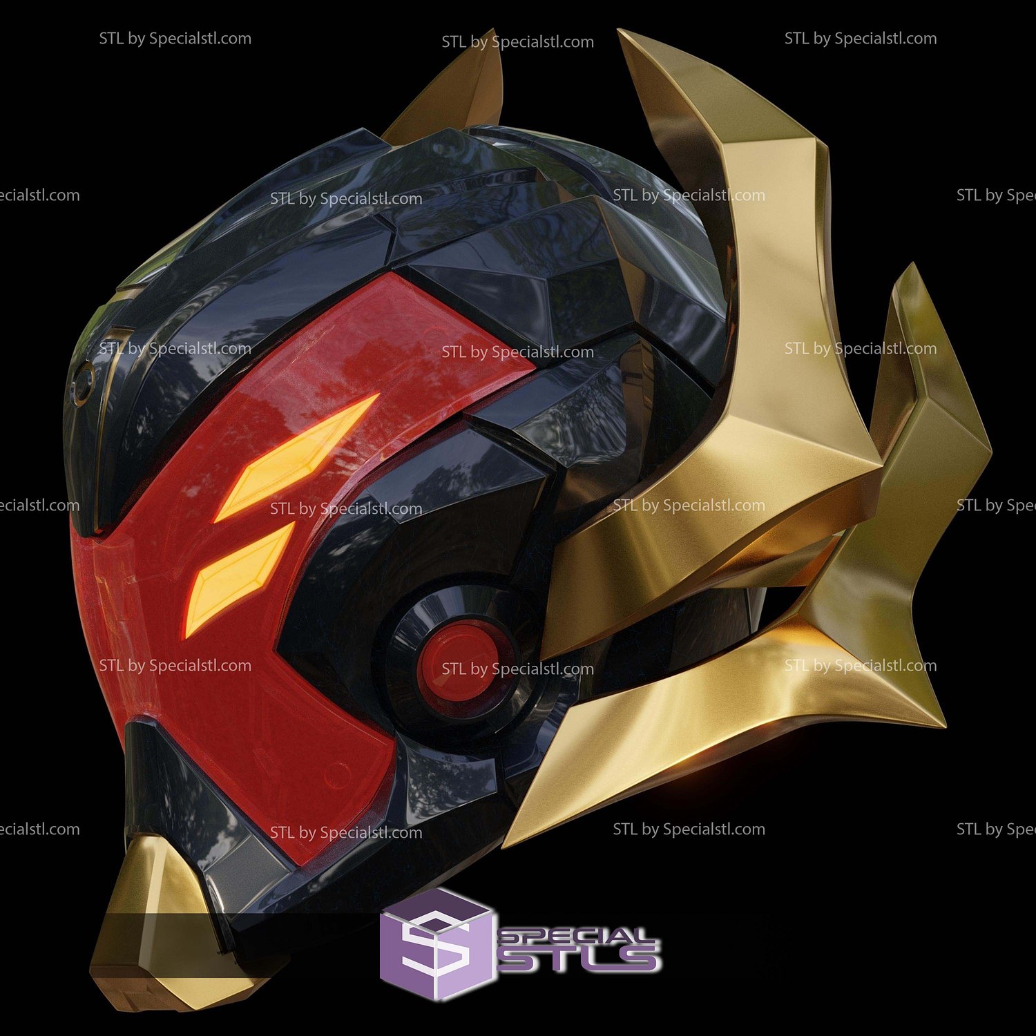 Cosplay STL Files X Tron Helmet Marvel Rivals 3D Model — view 3