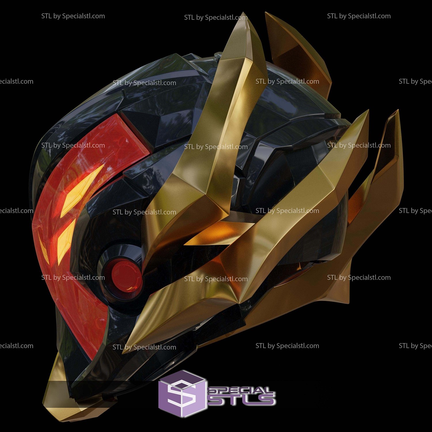 Cosplay STL Files X Tron Helmet Marvel Rivals 3D Model — view 4