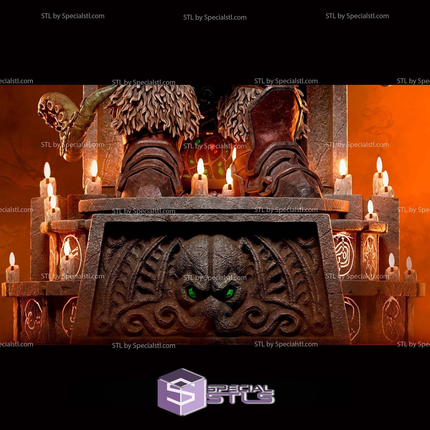 Thaaros The Call of Cthulhu 3D Printer Files STL Model — view 2