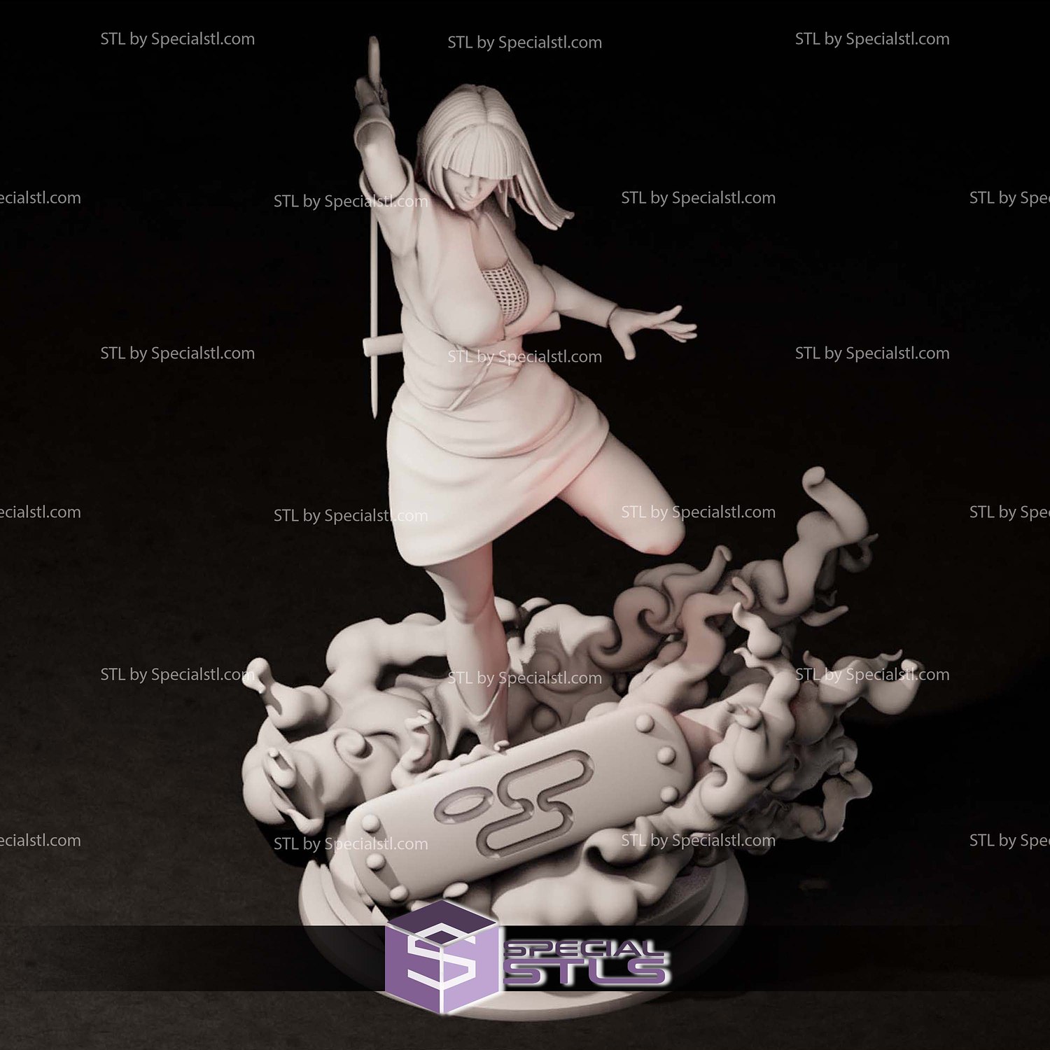 Samui Naruto 3D Printer Files STL Model — view 6