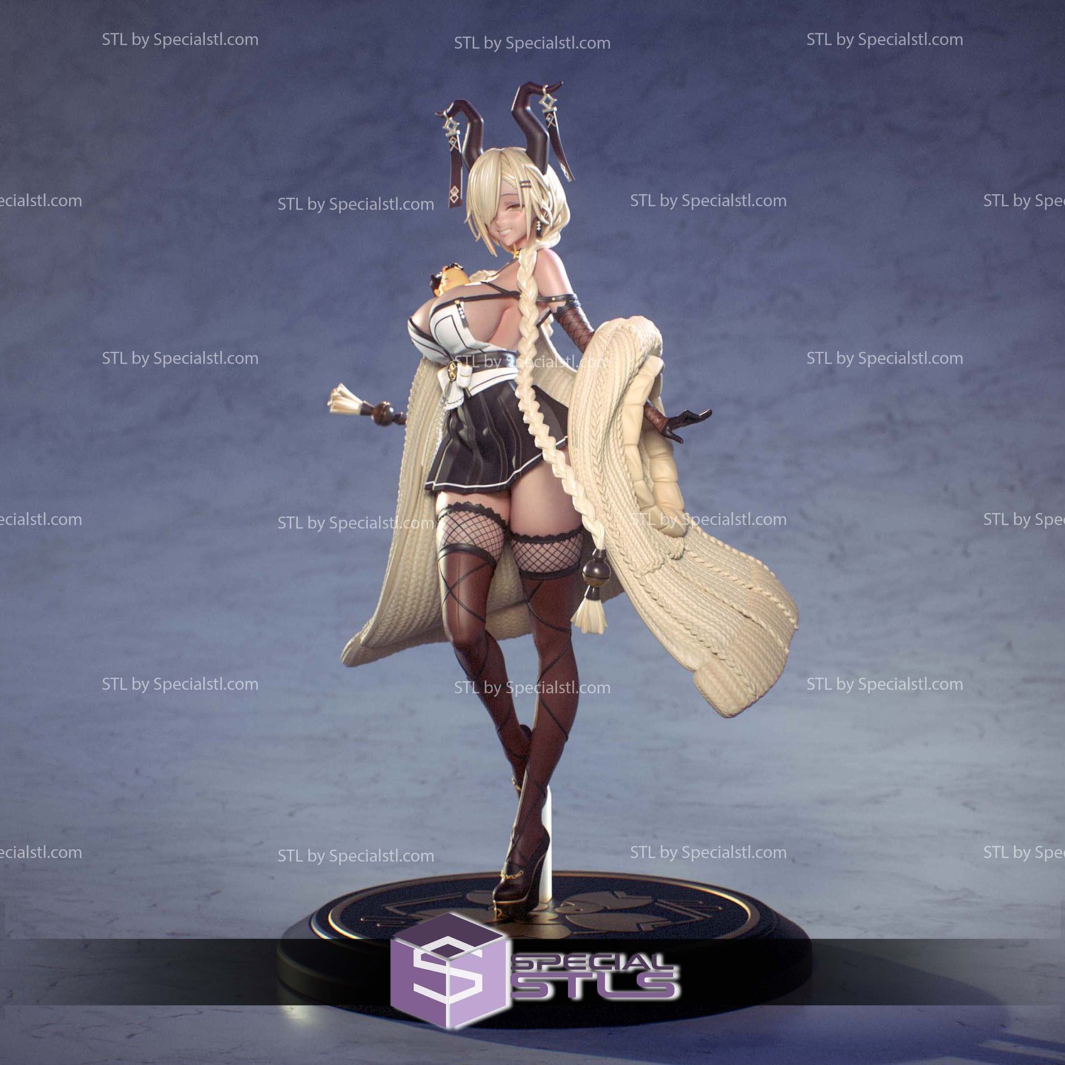 Owari Azur Lane STL Printer Files 3D Model — view 4