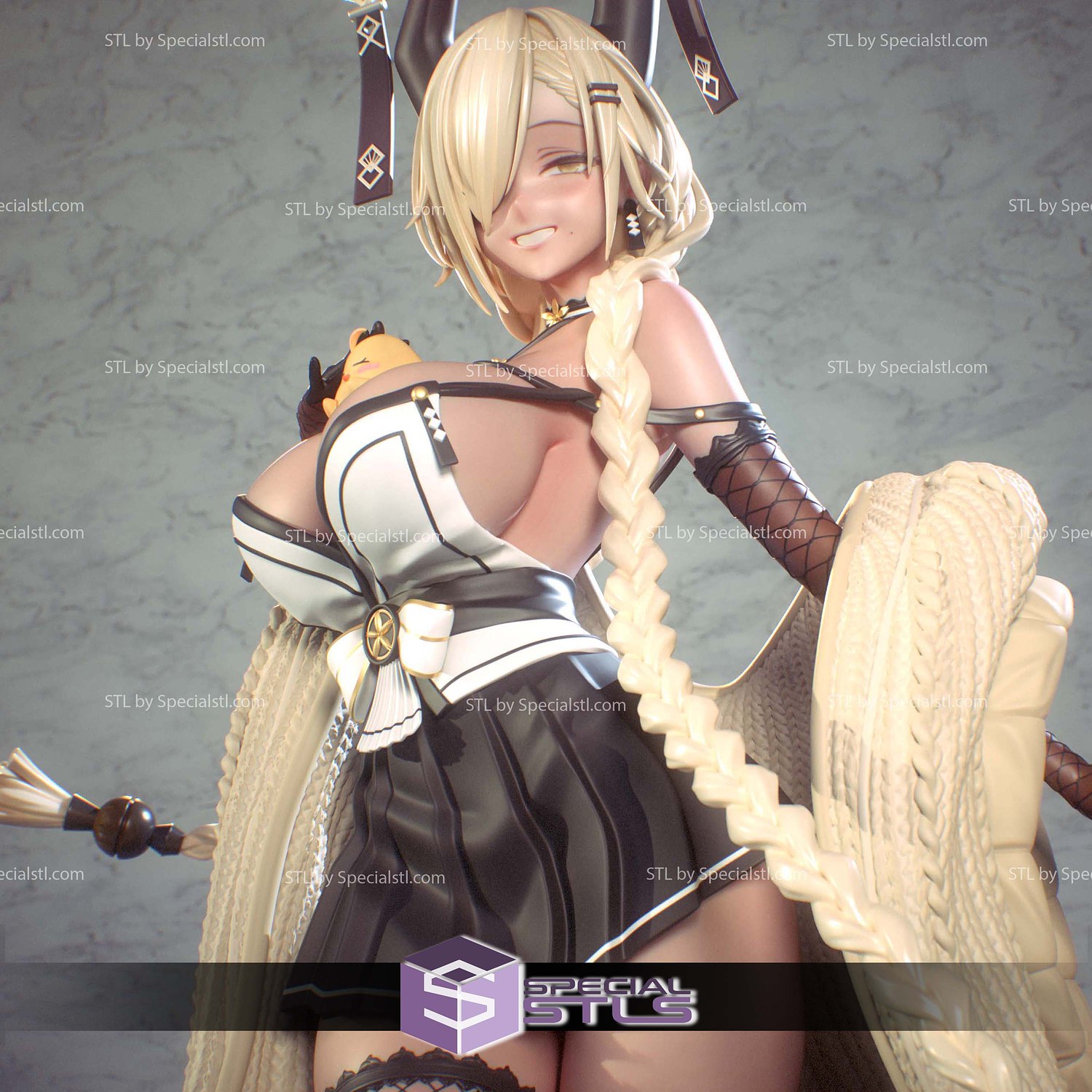 Owari Azur Lane STL Printer Files 3D Model — view 5
