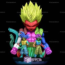 Gotenks and Trunks Epic Diorama 3D Printer Files STL Model