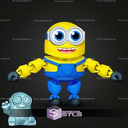 Super Basic STL Despicable Me Minion Bob MultiColor 3D Model