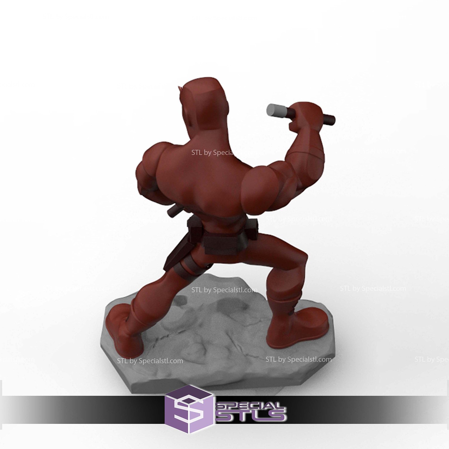 Disney Infinity Style STL Collection - Daredevil Classic 3D Model — view 2