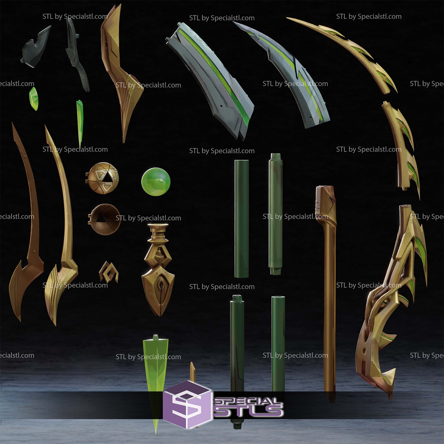 Cosplay STL Files Loki Staff 3D Model — view 4