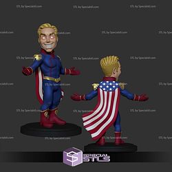 Basic STL - Homelander Chibi 3D Model