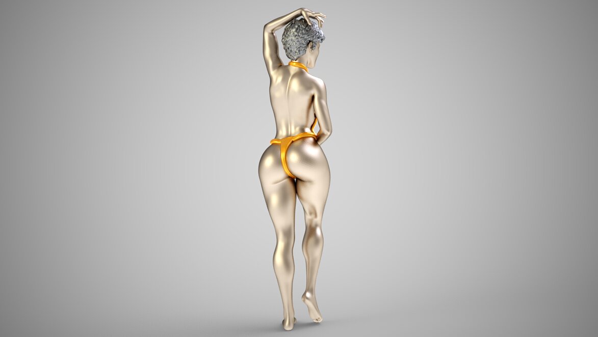 Fashion Pose 5 3D 3MF Model — view 4