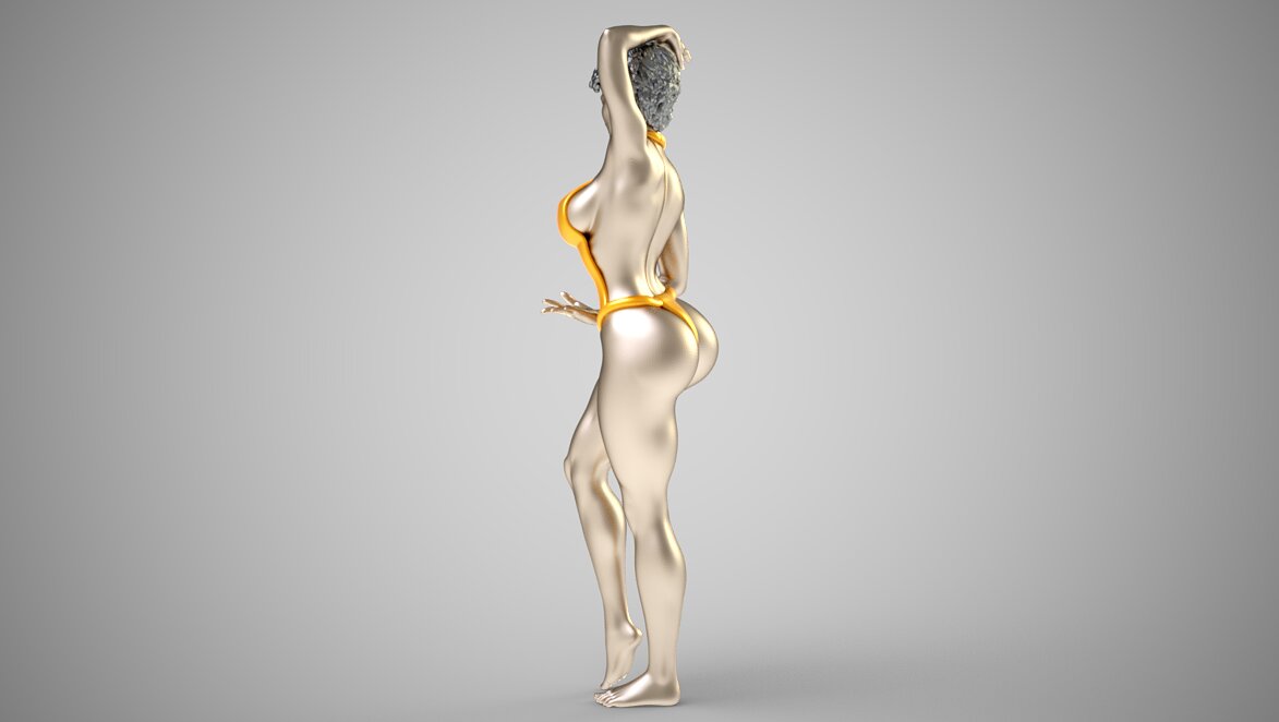 Fashion Pose 5 3D 3MF Model — view 6