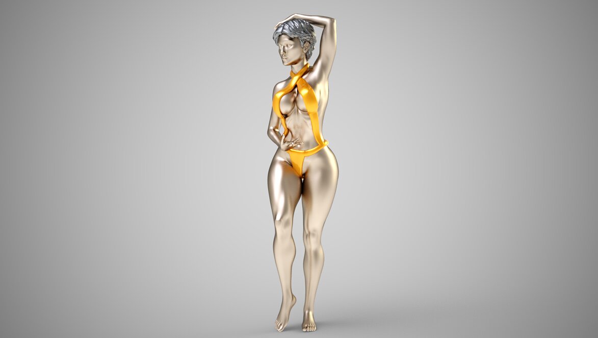 Fashion Pose 5 3D 3MF Model — view 8