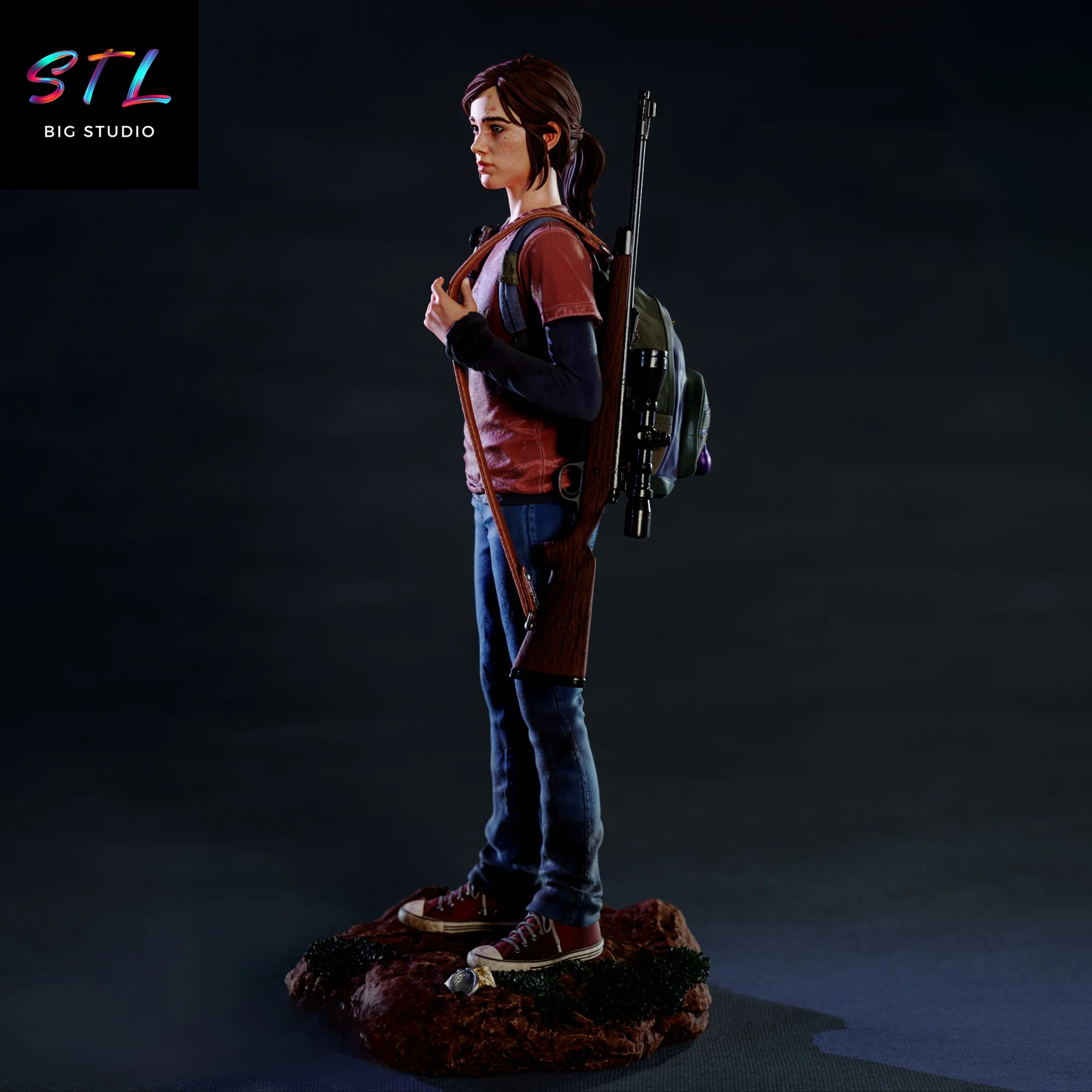 Ellie STL | The Last of Us | 3D Printable Model Model — view 3