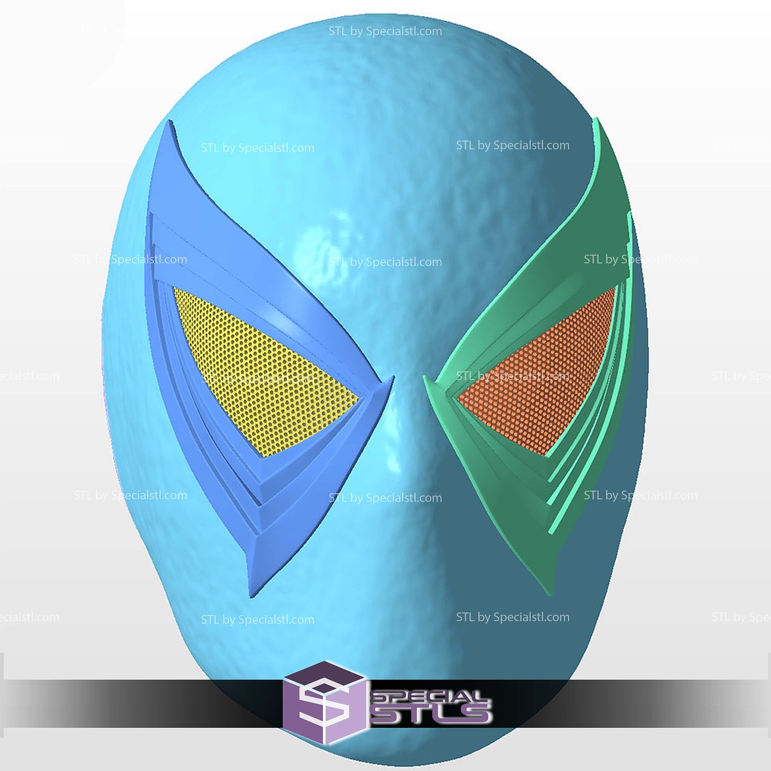 Cosplay STL Files Anti Venom Spider Man 2 PS5 Helmet 3D Model — view 3
