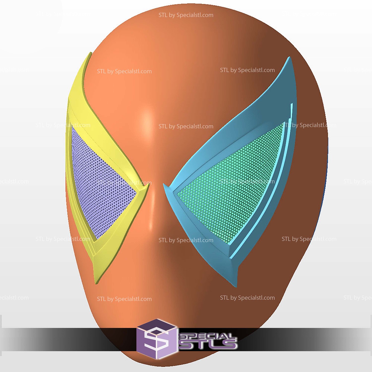 Cosplay STL Files Anti Venom Spider Man 2 PS5 Helmet 3D Model — view 6