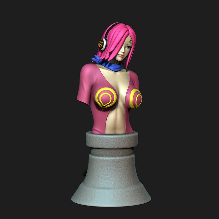 Reiju Vinsmoke Bust 3D STL Model — view 5