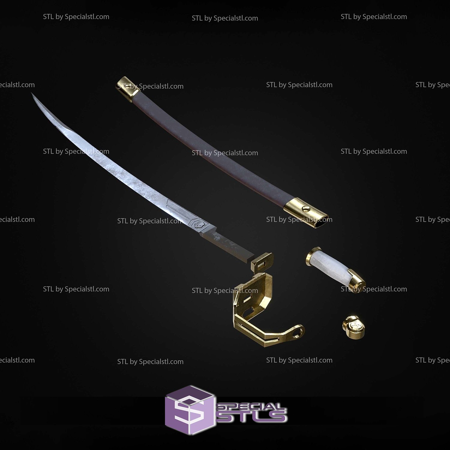 Cosplay STL Files Helldivers 2 CQC 2 Saber 3D Model — view 2