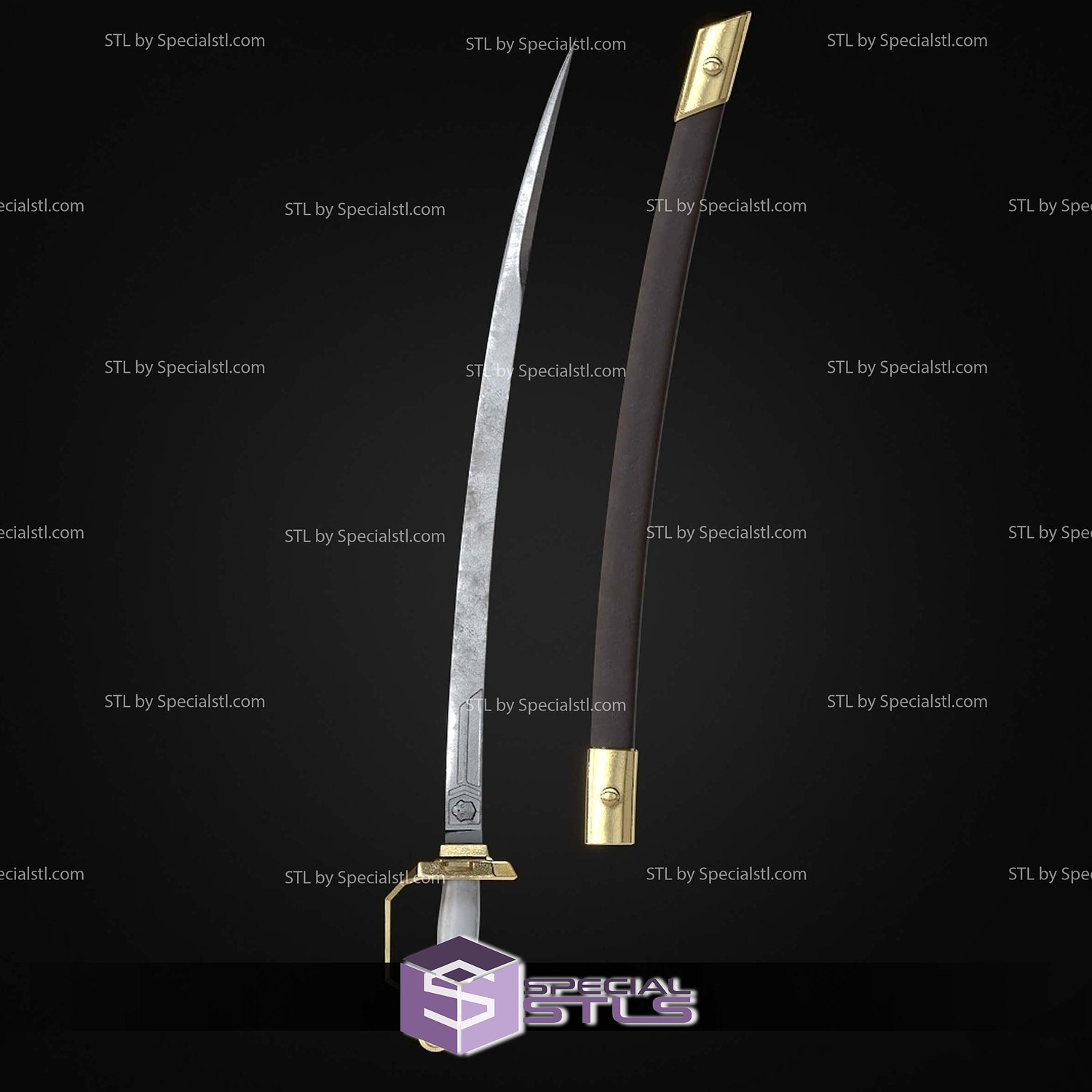 Cosplay STL Files Helldivers 2 CQC 2 Saber 3D Model — view 4