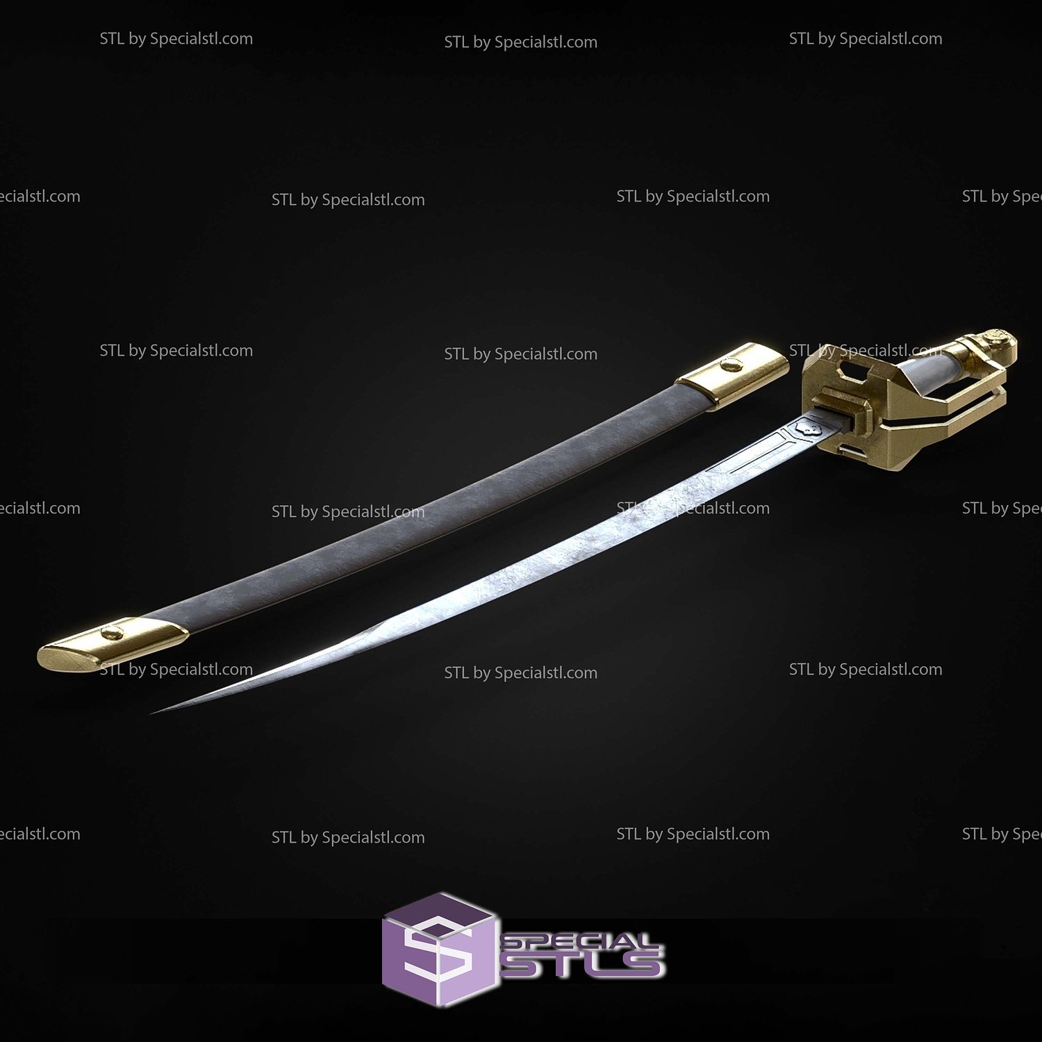 Cosplay STL Files Helldivers 2 CQC 2 Saber 3D Model — view 6
