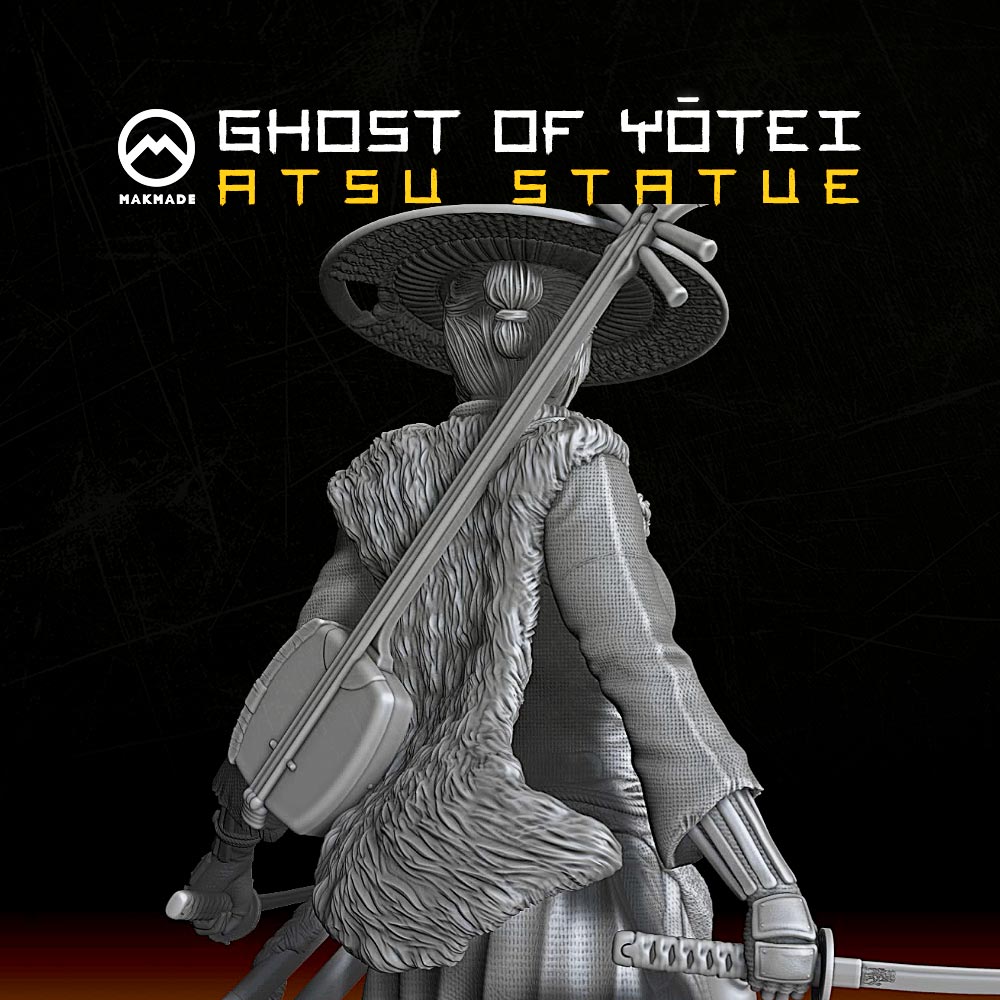 Ghost of Yotei Atsu Statue 3D STL Model