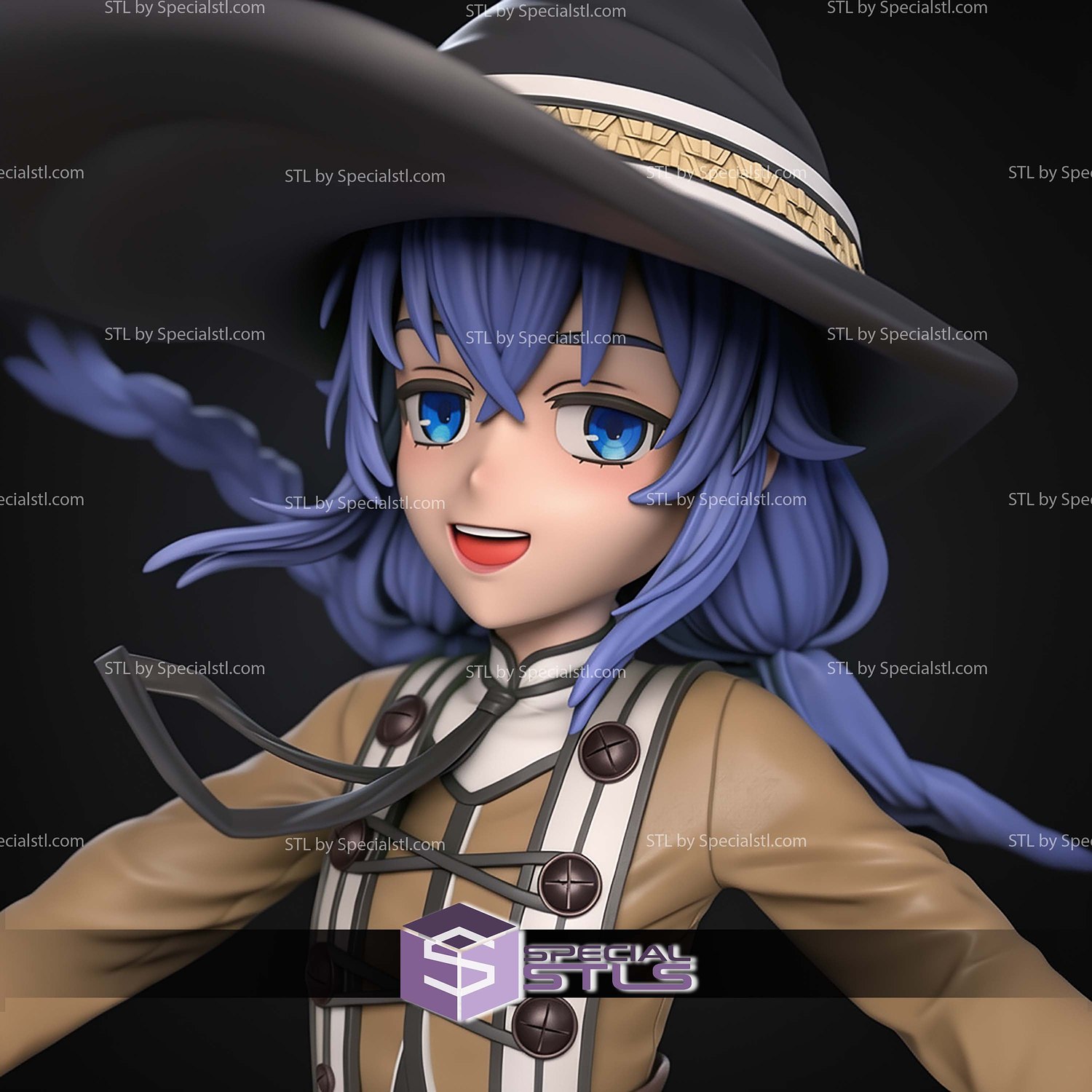 Roxy Migurdia on Chair 168mm STL Files 3D Model — view 3