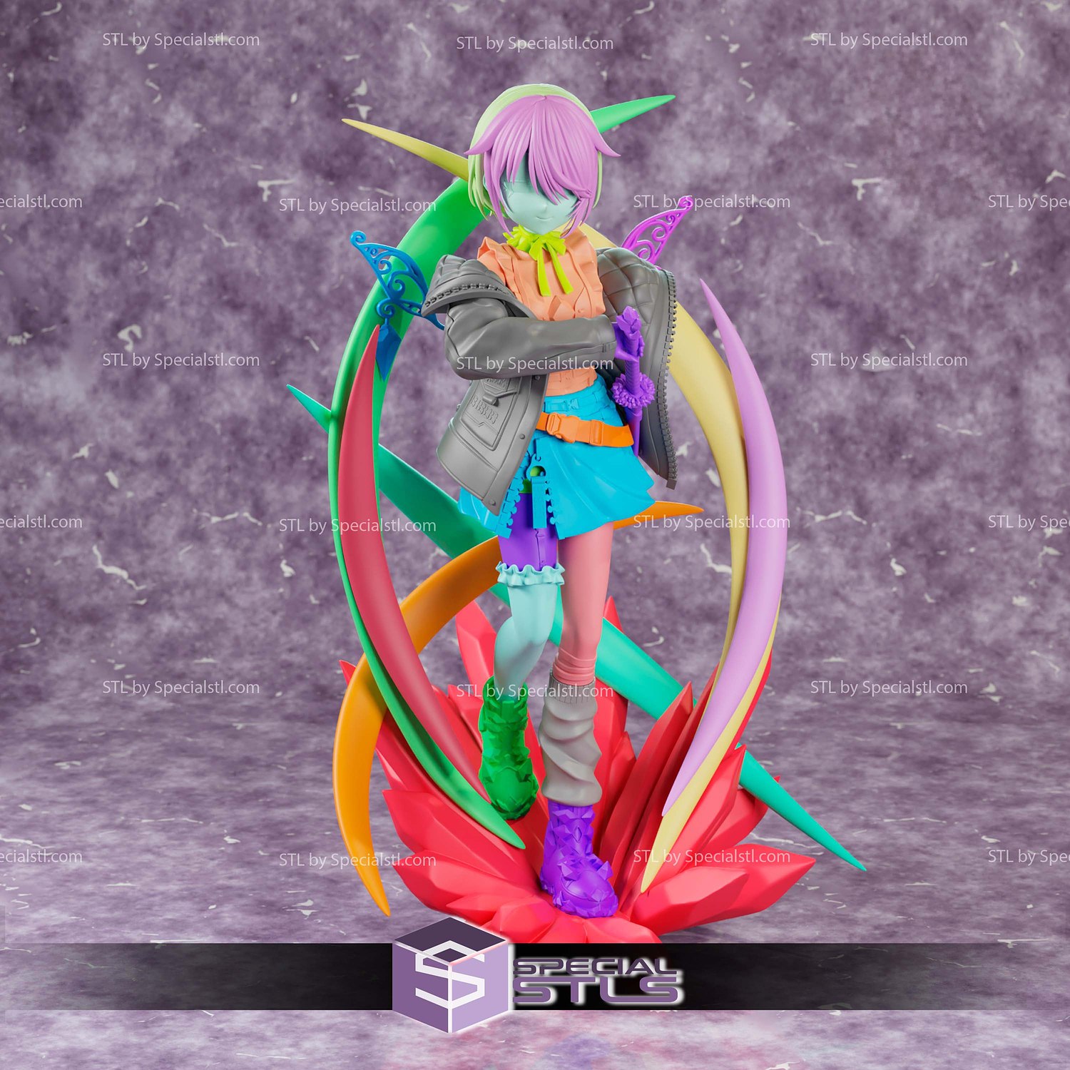Koseki Bijou Code 81800 Hololive 3D Printer Files STL Model — view 3