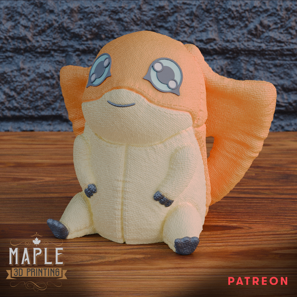 Patamon Plush - Digimon 3D STL Model